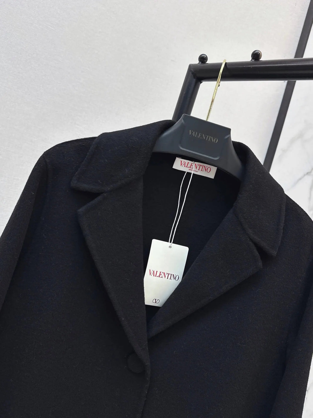 Classic Lapel Straight Wool Coat