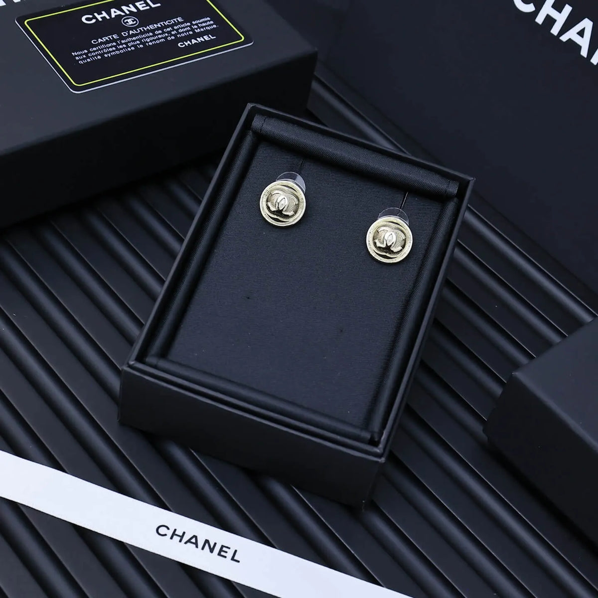 Vintage Brushed-Button Studs