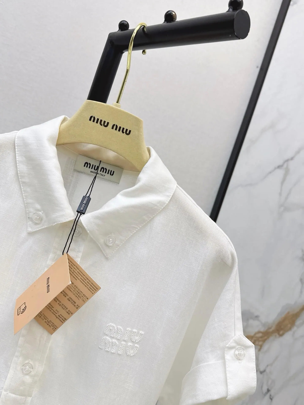 Pocket Detail Linen Shirt Mini Dress