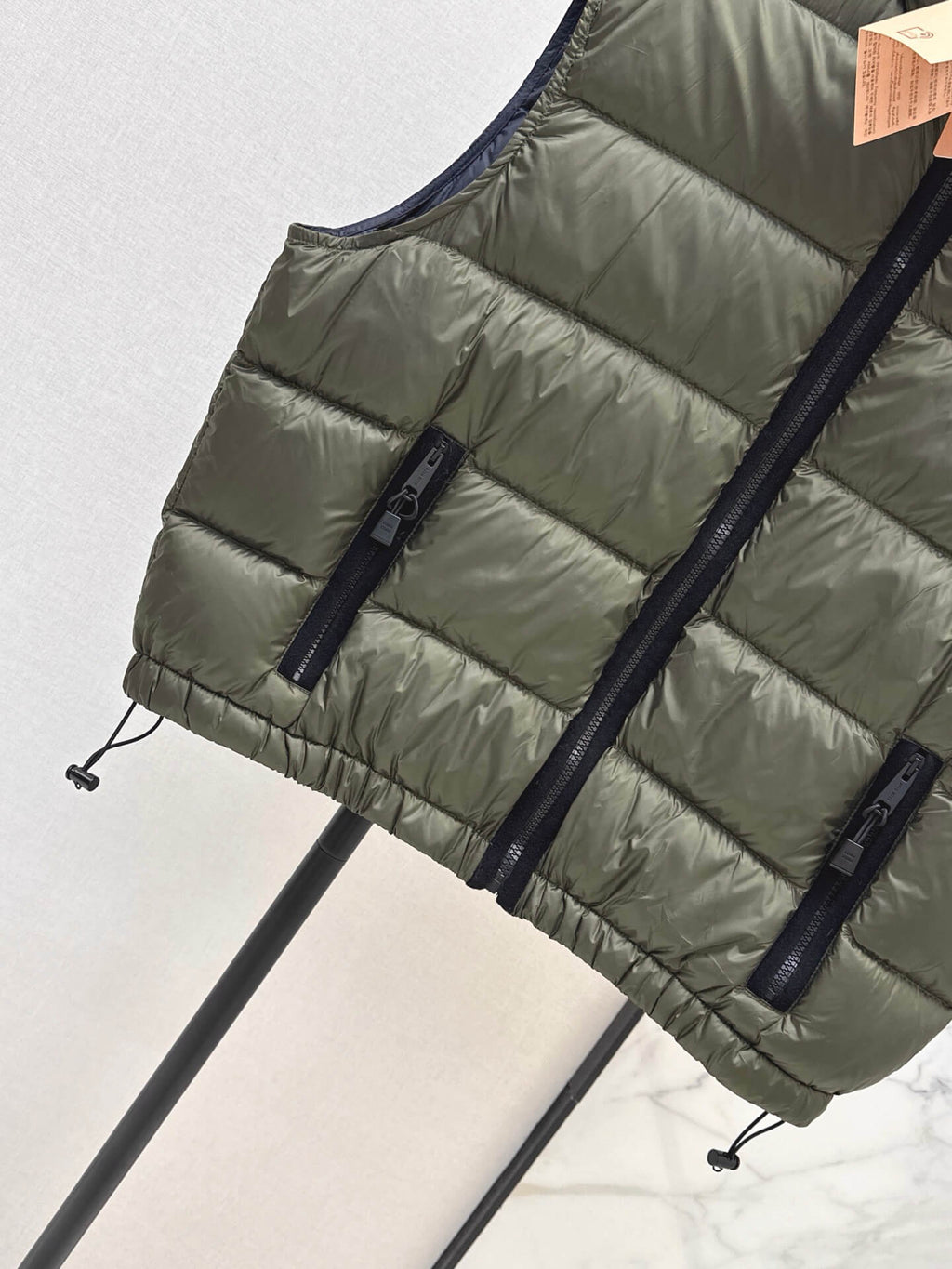 Stand Collar Quilted Vest