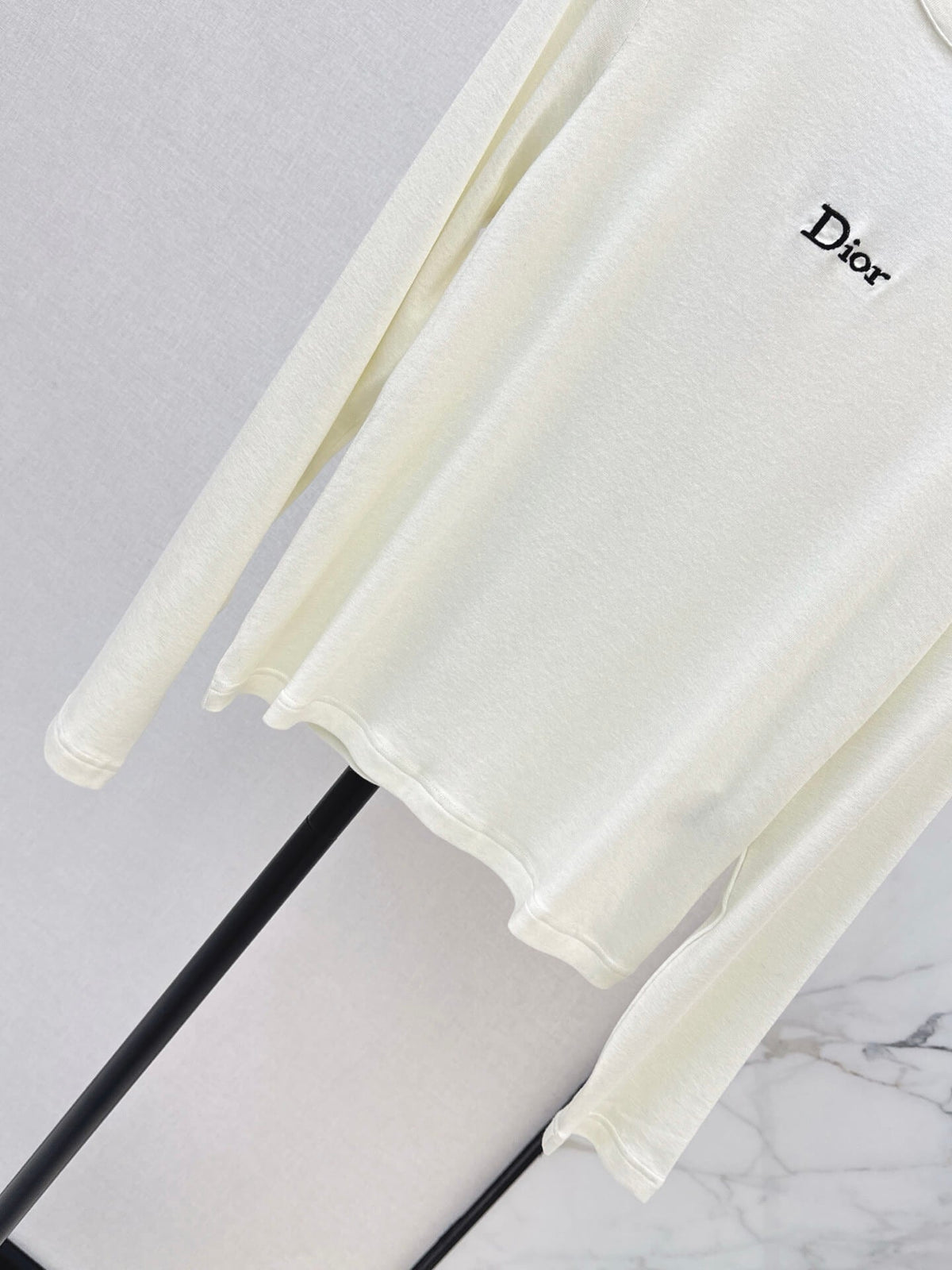 Slim Fit Letter Long Sleeve Tee