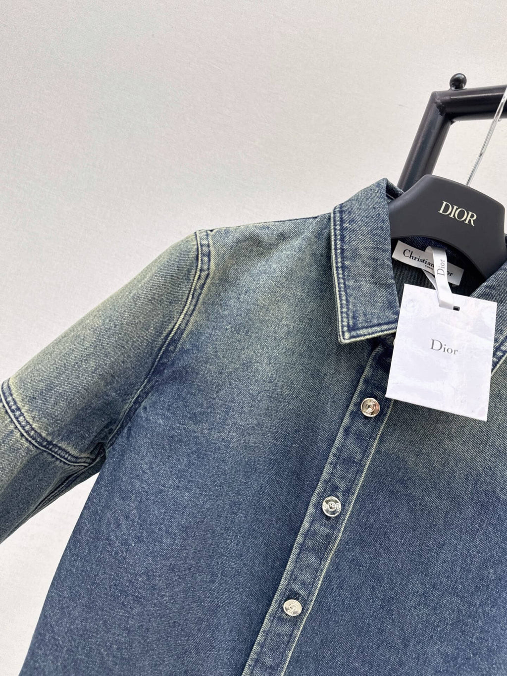Distressed Panel Denim Jacket