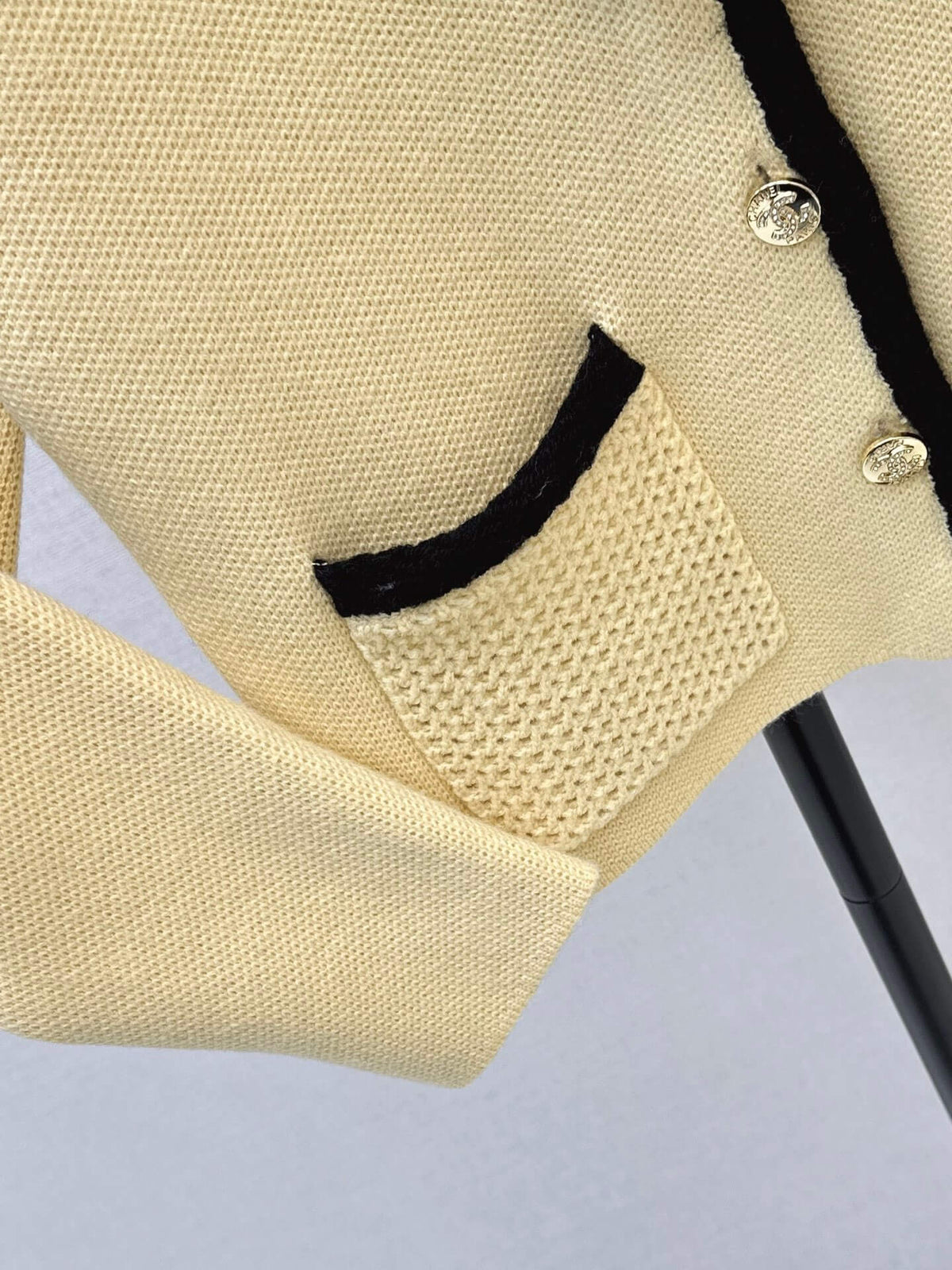 Contrast Collar Tweed Jacket