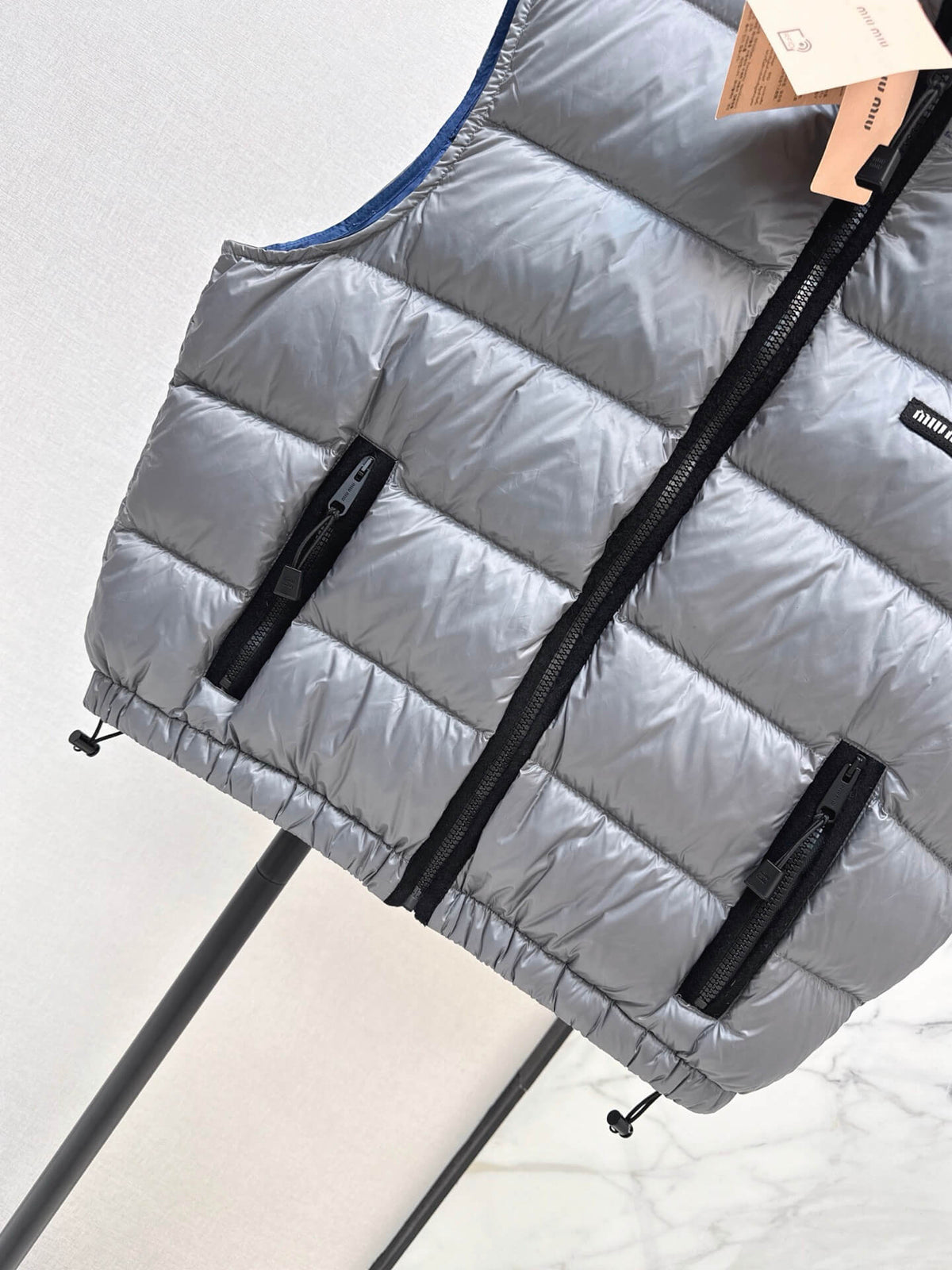 Stand Collar Quilted Vest