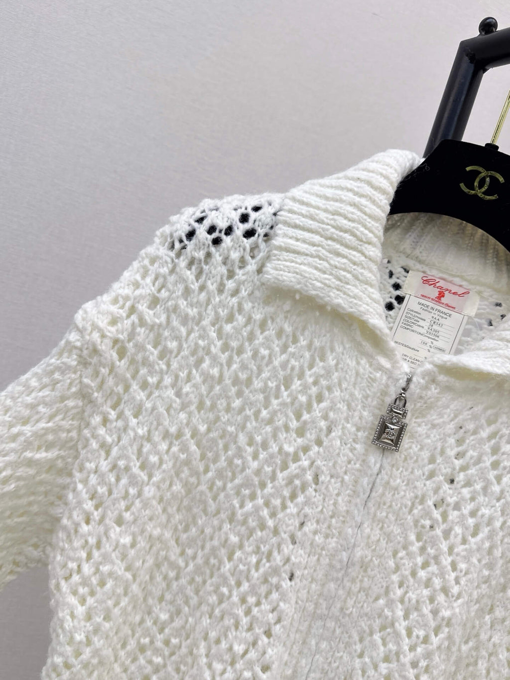 Chunky Mesh Knit Cardigan