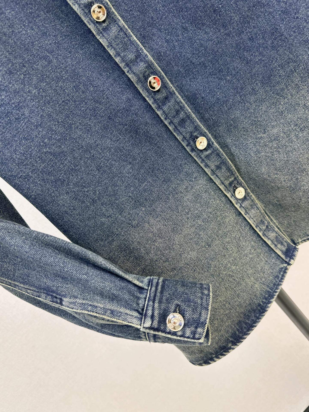 Distressed Panel Denim Jacket