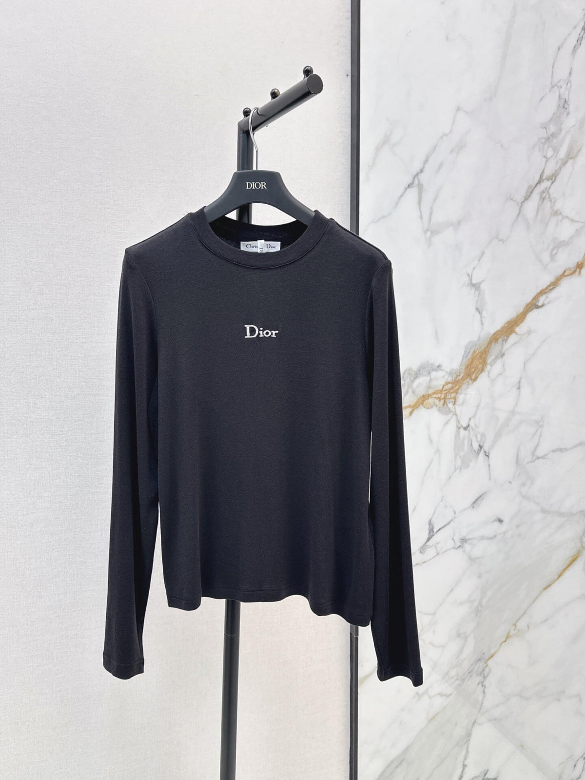 Slim Fit Letter Long Sleeve Tee