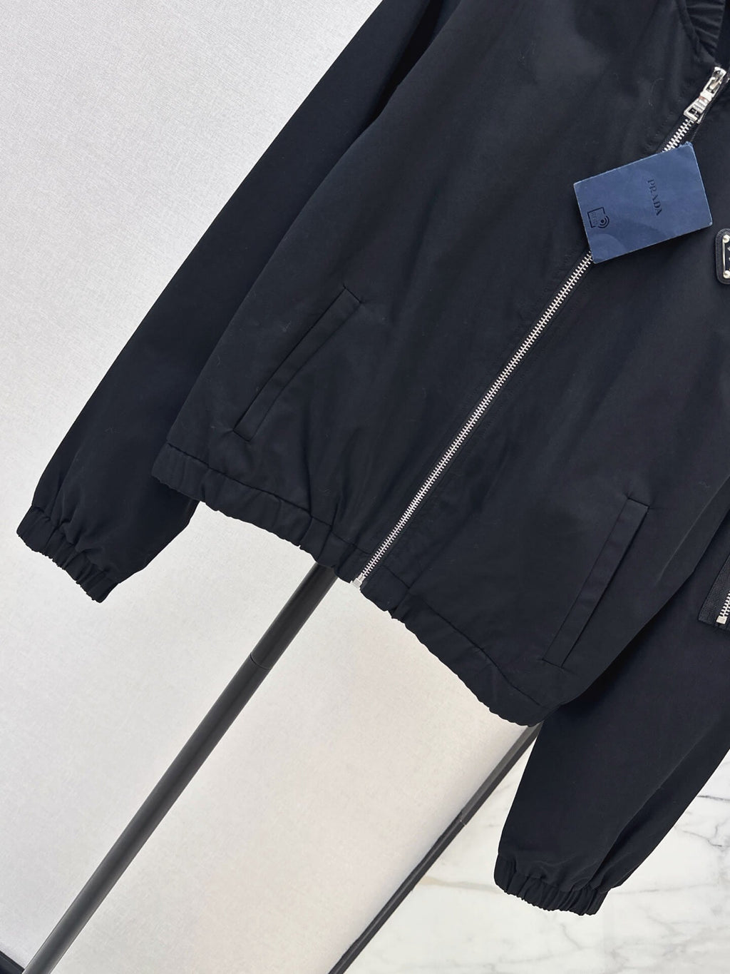 Rib Collar Cargo Pocket Casual Jacket