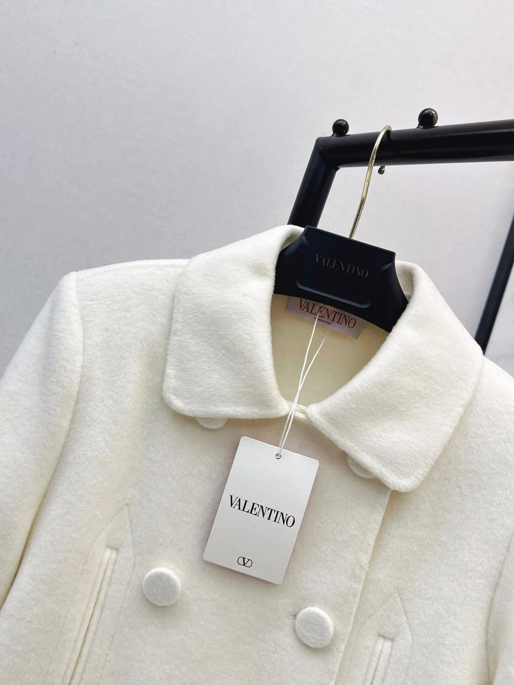 Peter Pan Collar Wool Short Jacket
