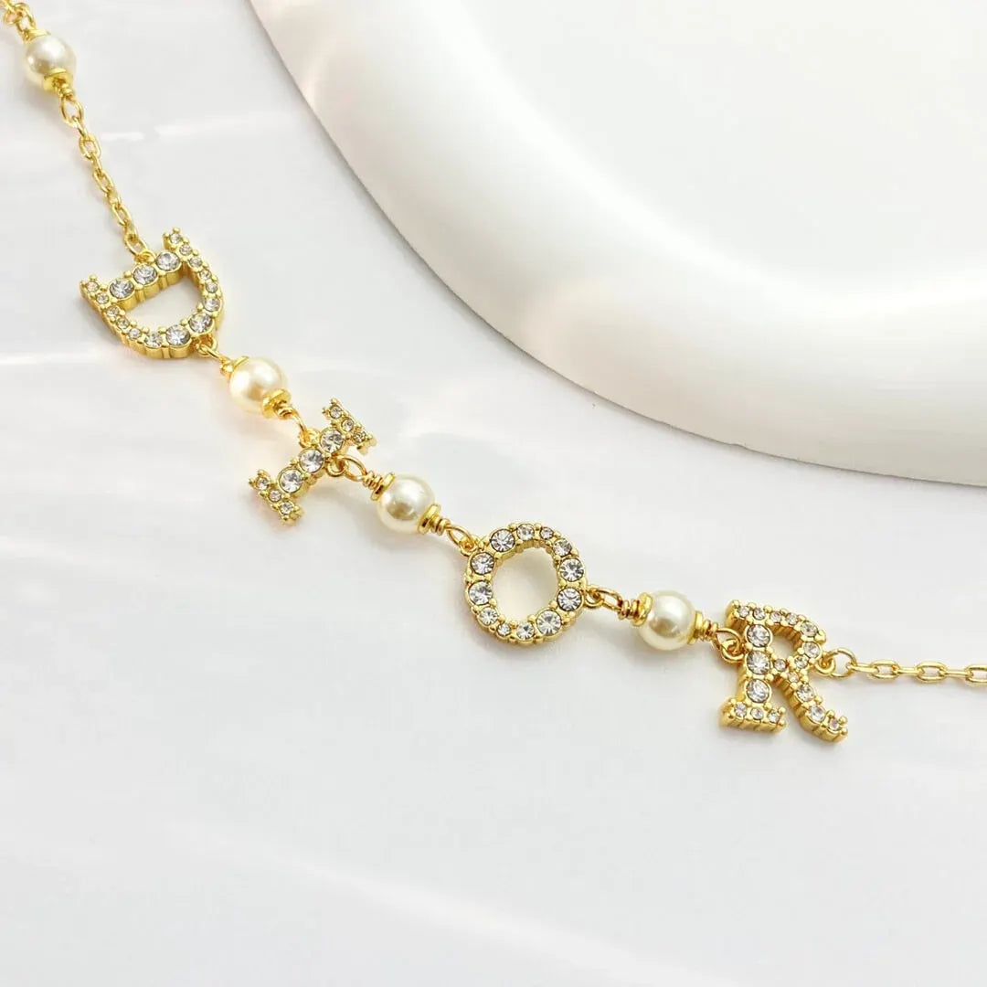 Minimalist Letter Charm Bracelet