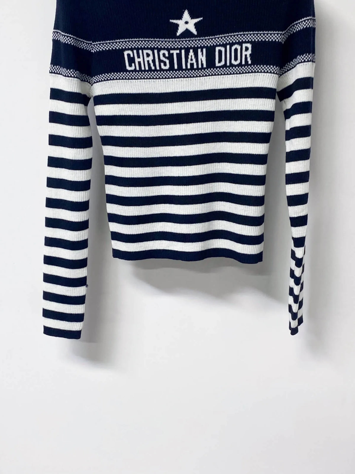 Nautical Striped Slim Knit Top