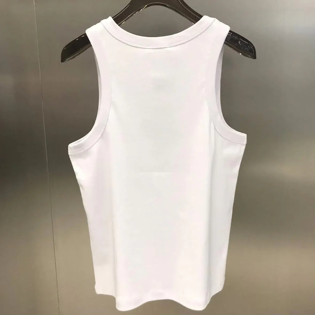 Classic Minimalist Solid Sleeveless Top