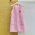 Woven Fabric Sleeveless Dress