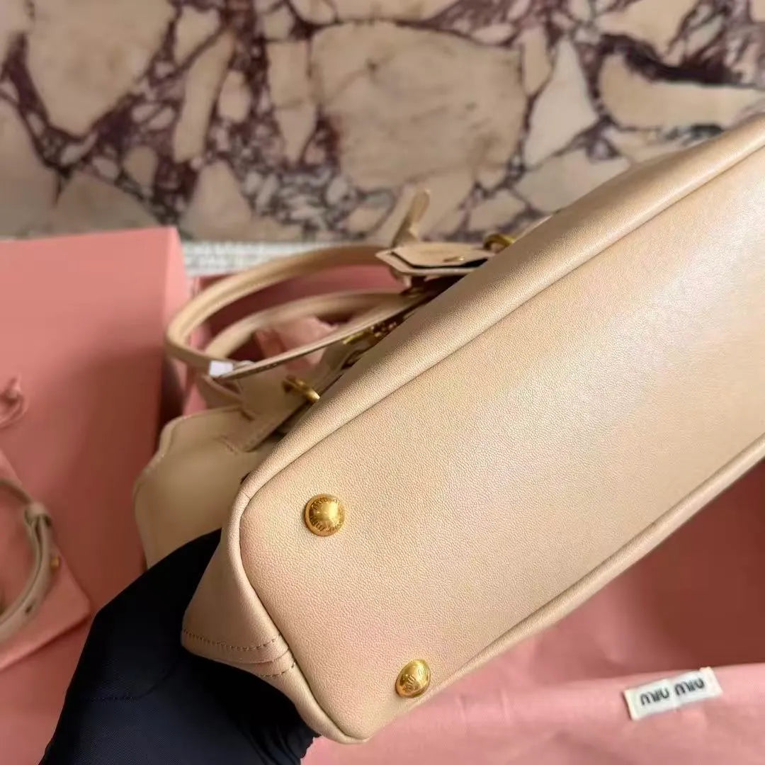 Retro Leather Mini Tote Bag