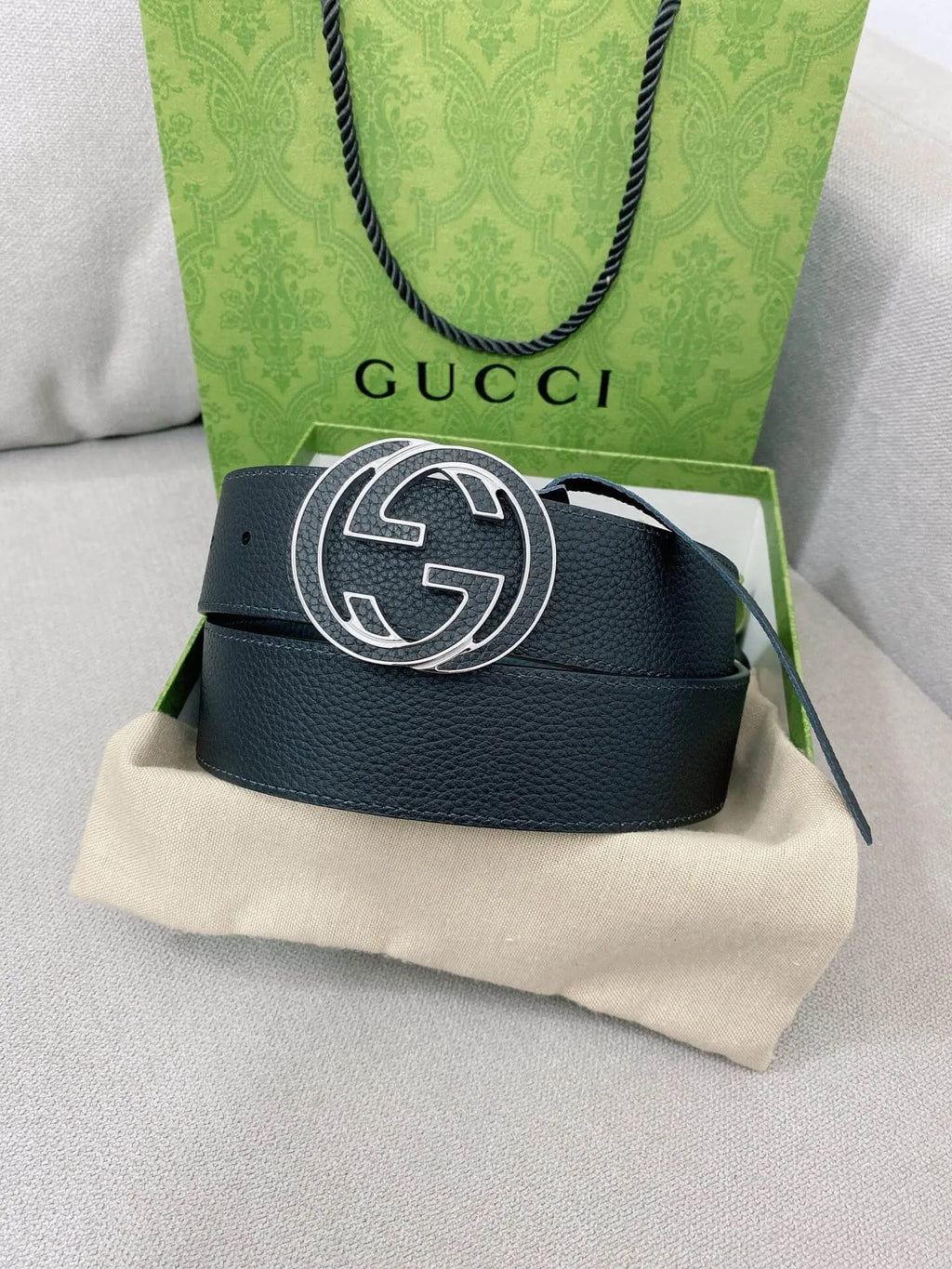 Fashionable Reversible Metal Buckle Belt