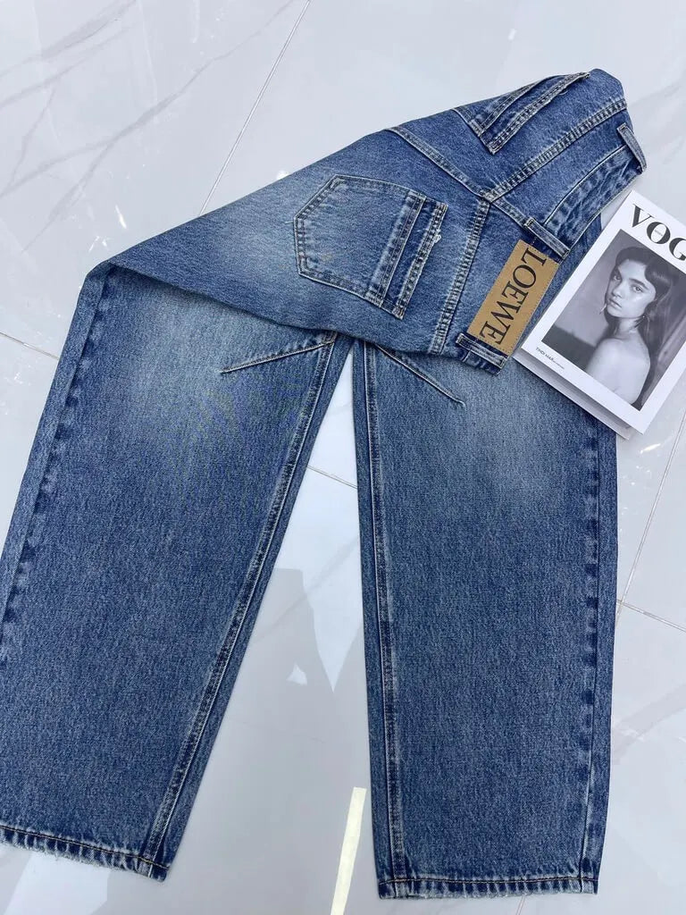 Pocket Embroidery Jeans
