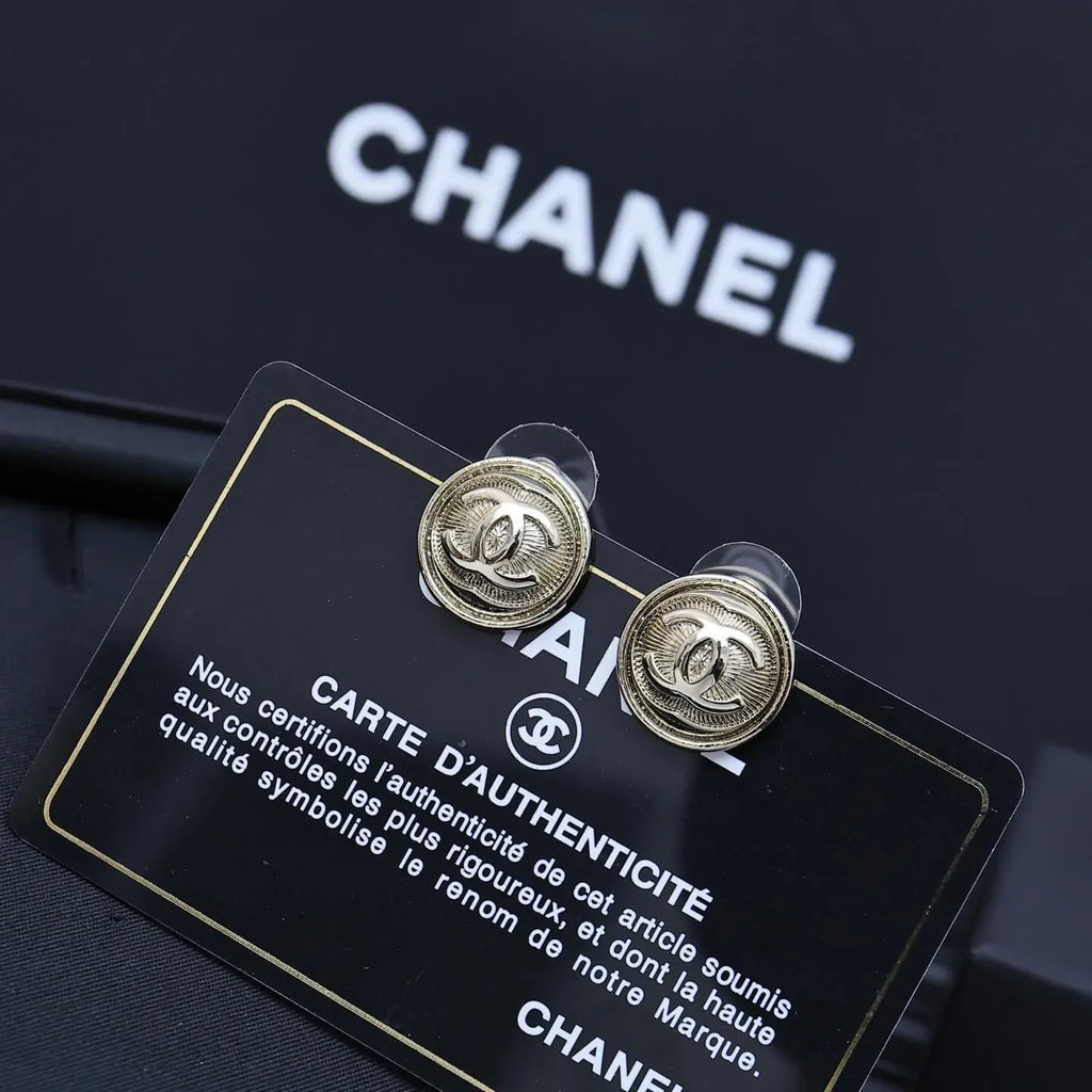 Vintage Brushed-Button Studs