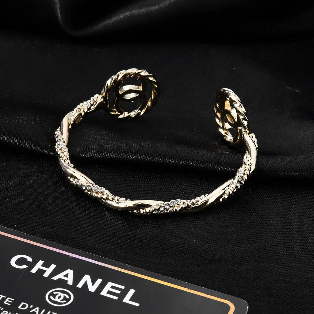Diamond-Encrusted Cuff Bracelet
