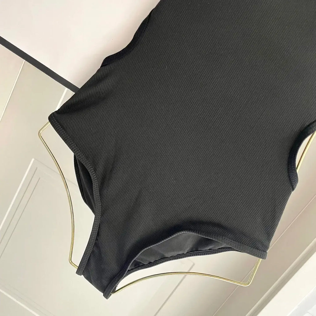 Trendy Backless Slim-Fit Swimsuit