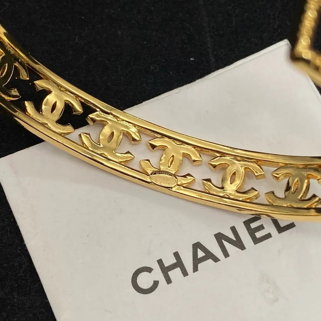 Openwork Double C Bangle