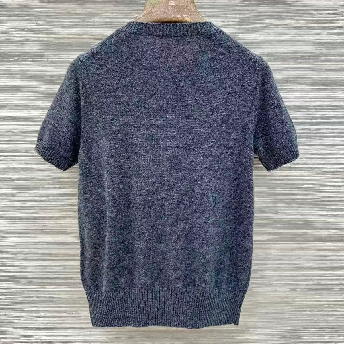 Intricate Beadwork Cashmere Top