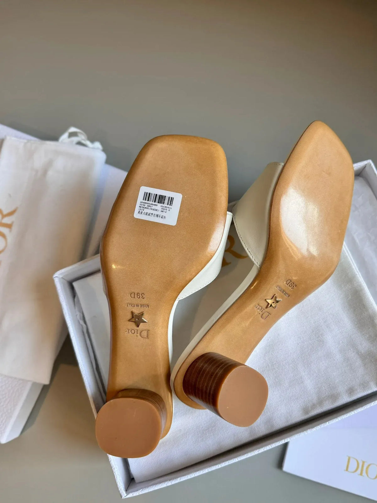 Classic Round-Buckle Block Heel Sandals