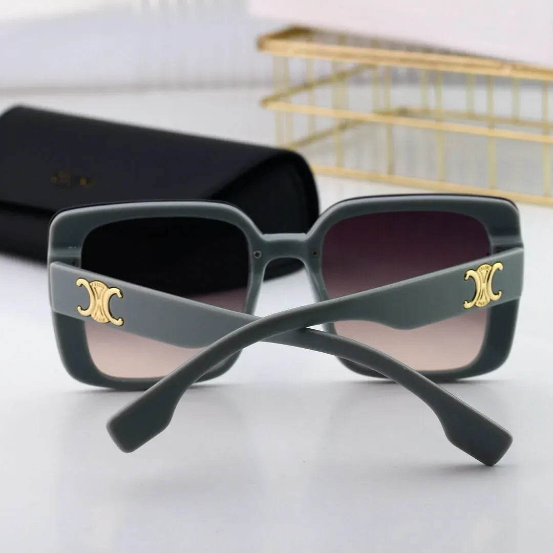 Full Frame Metal Pattern Sunglasses
