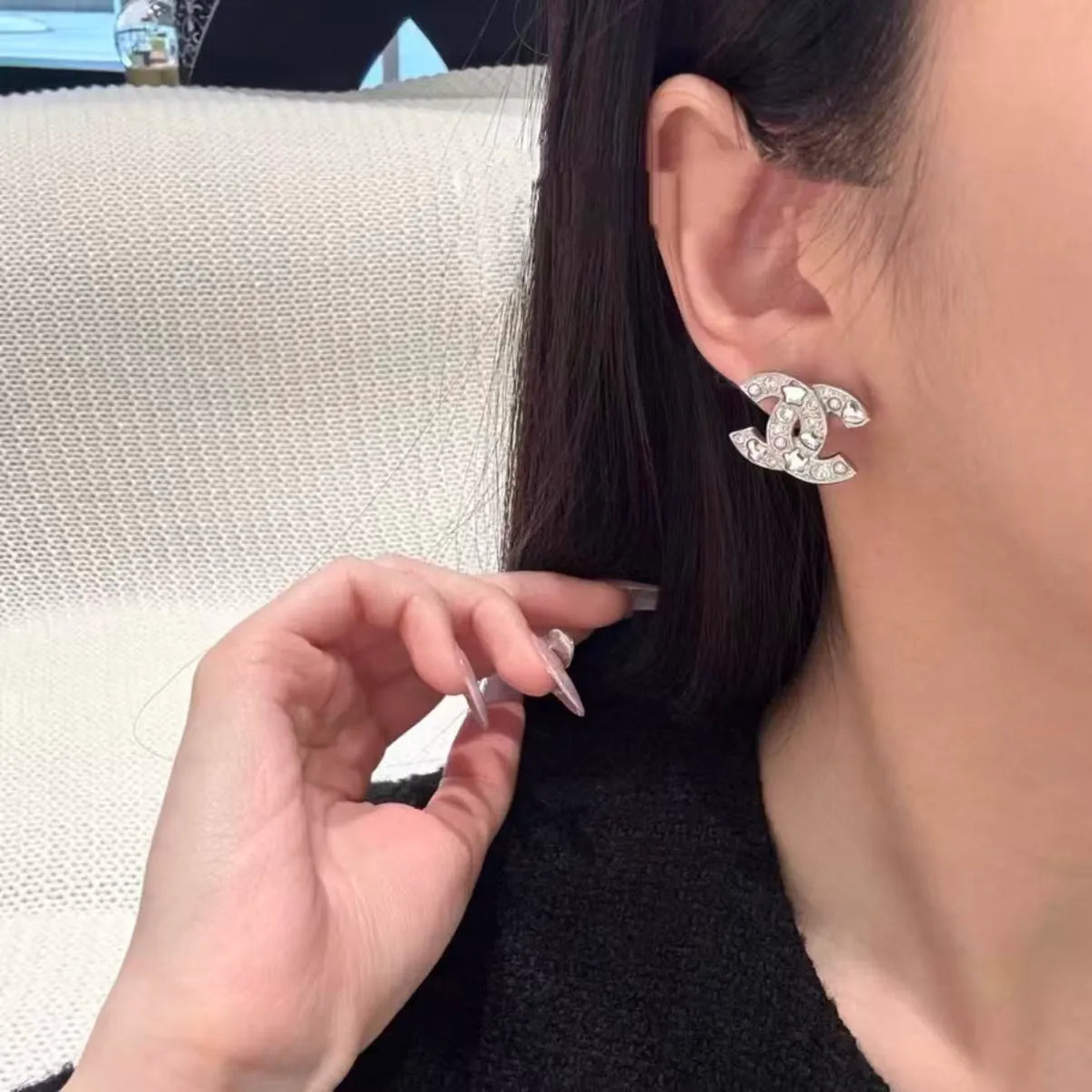 Star and Heart Crystal Earrings